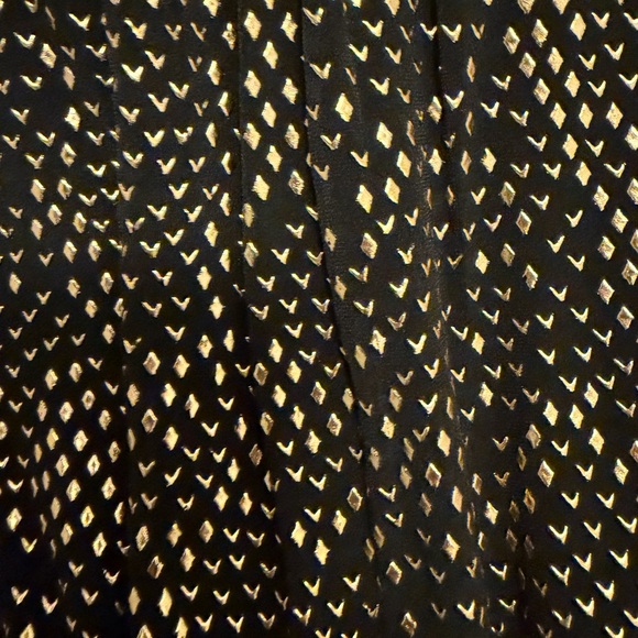Pink Tartan Black and Gold Patterned Dress - Picture 9 of 9
